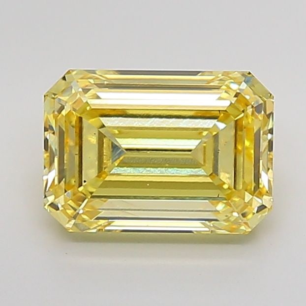 Loose Diamond - EMERALD 4.01ct Fancy Vivid Yellow VS2: Loose Diamond - EMERALD 4.01ct Fancy Vivid Yellow VS2 Source: This is a real non-mined Diamond that has been grown in a lab Shape: EMERALD Carats: 4.01 Color: Fancy Vivid Yellow Certification: IGI Vid