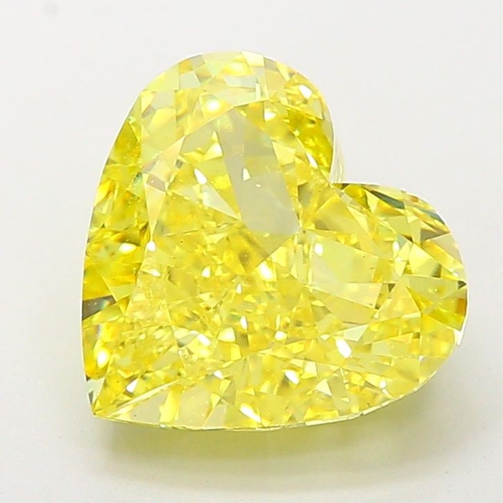 Loose Diamond - HEART 7.1ct Fancy Vivid Yellow VS1: Loose Diamond - HEART 7.1ct Fancy Vivid Yellow VS1 Source: This is a real non-mined Diamond that has been grown in a lab Shape: HEART Carats: 7.1 Color: Fancy Vivid Yellow Certification: IGI Video: