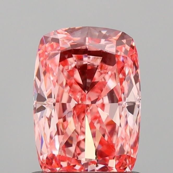 Loose Diamond - CUSHION MODIFIED 1.05ct Fancy Vivid Pink VS2: Loose Diamond - CUSHION MODIFIED 1.05ct Fancy Vivid Pink VS2 Source: This is a real non-mined Diamond that has been grown in a lab Shape: CUSHION MODIFIED Carats: 1.05 Color: Fancy Vivid Pink Certific