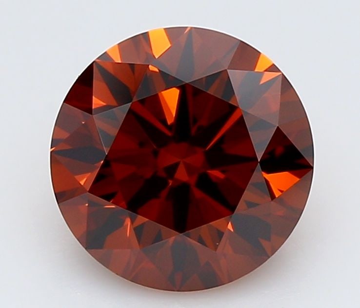 Ideal Loose Diamond - ROUND 1.25ct Fancy Deep Orange VVS2: Ideal Loose Diamond - ROUND 1.25ct Fancy Deep Orange VVS2 Source: This is a real non-mined Diamond that has been grown in a lab Shape: ROUND Carats: 1.25 Color: Fancy Deep Orange Certification: IGI Vi
