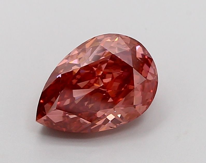 Loose Diamond - PEAR 2.03ct Fancy Vivid Pink VS1: Loose Diamond - PEAR 2.03ct Fancy Vivid Pink VS1 Source: This is a real non-mined Diamond that has been grown in a lab Shape: PEAR Carats: 2.03 Color: Fancy Vivid Pink Certification: IGI Video: