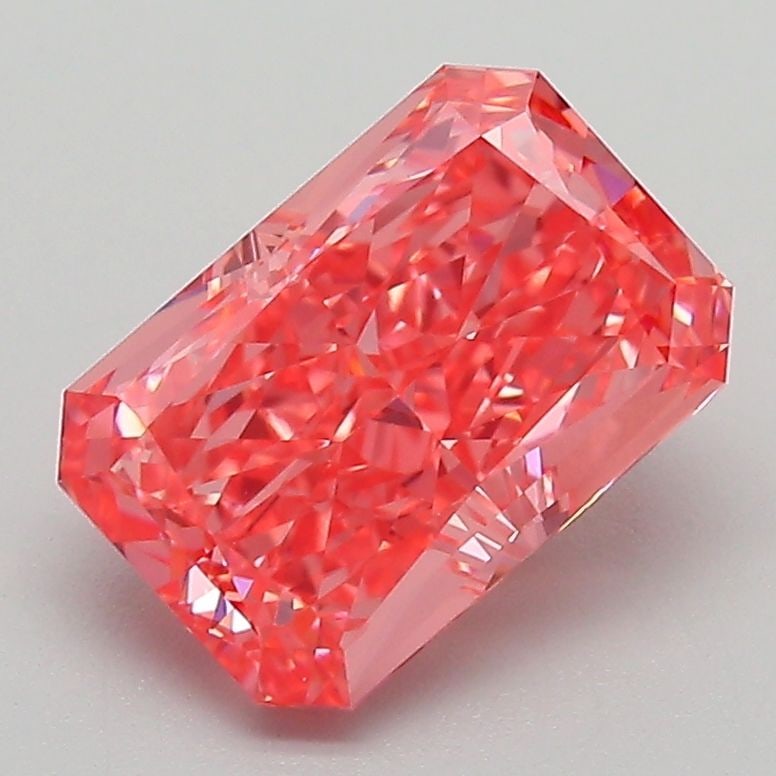 Loose Diamond - RADIANT 2.36ct Fancy Vivid Pink VVS2: Loose Diamond - RADIANT 2.36ct Fancy Vivid Pink VVS2 Source: This is a real non-mined Diamond that has been grown in a lab Shape: RADIANT Carats: 2.36 Color: Fancy Vivid Pink Certification: IGI Video: