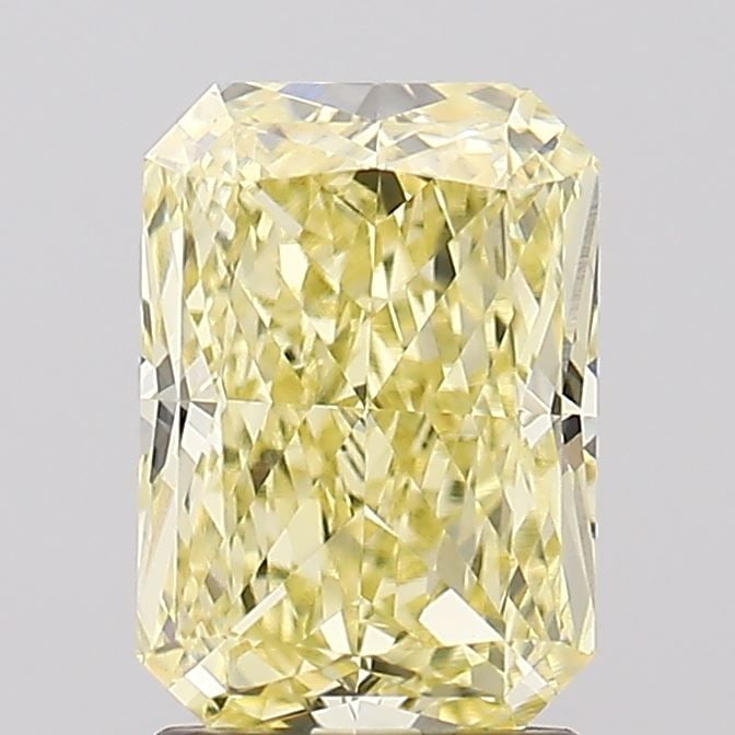 Loose Diamond - RADIANT 2.2ct Fancy Intense Yellow VVS2: Loose Diamond - RADIANT 2.2ct Fancy Intense Yellow VVS2 Source: This is a real non-mined Diamond that has been grown in a lab Shape: RADIANT Carats: 2.2 Color: Fancy Intense Yellow Certification: IGI 