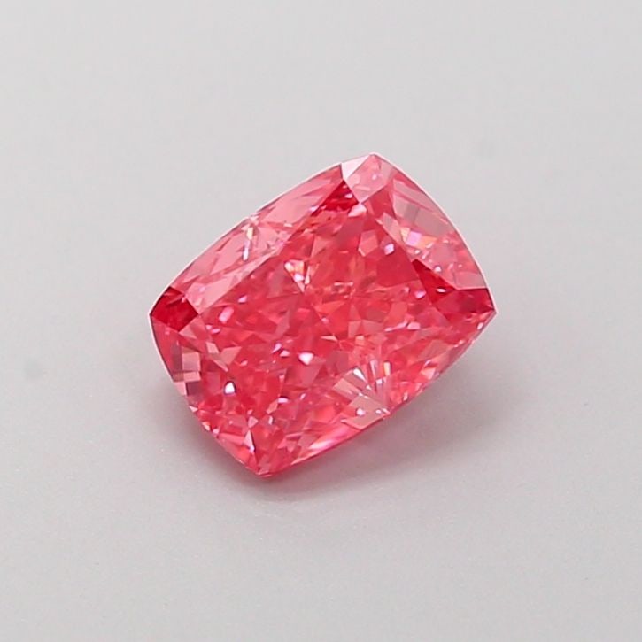 Loose Diamond - CUSHION MODIFIED 0.64ct Fancy Vivid Pink VS1: Loose Diamond - CUSHION MODIFIED 0.64ct Fancy Vivid Pink VS1 Source: This is a real non-mined Diamond that has been grown in a lab Shape: CUSHION MODIFIED Carats: 0.64 Color: Fancy Vivid Pink Certific