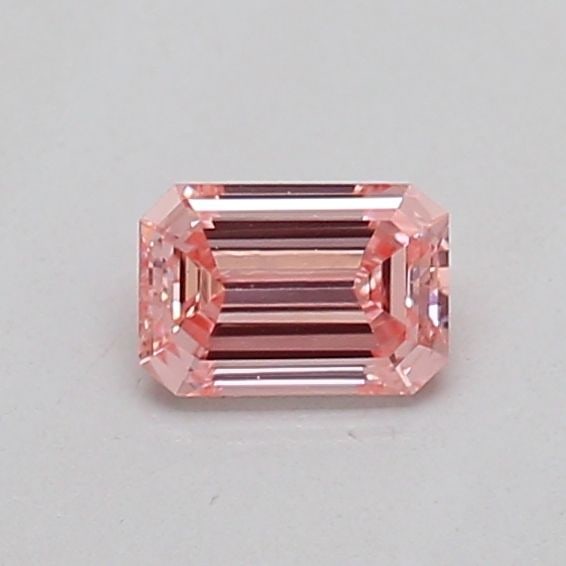 Loose Diamond - EMERALD 0.18ct Fancy Intense Pink VS2: Loose Diamond - EMERALD 0.18ct Fancy Intense Pink VS2 Source: This is a real non-mined Diamond that has been grown in a lab Shape: EMERALD Carats: 0.18 Color: Fancy Intense Pink Certification: IGI Vid