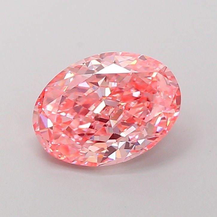 Loose Diamond - OVAL 2.49ct Fancy Vivid Pink VVS2: Loose Diamond - OVAL 2.49ct Fancy Vivid Pink VVS2 Source: This is a real non-mined Diamond that has been grown in a lab Shape: OVAL Carats: 2.49 Color: Fancy Vivid Pink Certification: IGI Video: