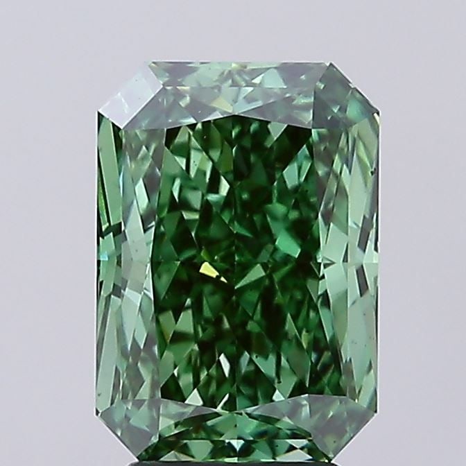 Loose Diamond - RADIANT 3.66ct Fancy Vivid Green VS2 (1 of 1)