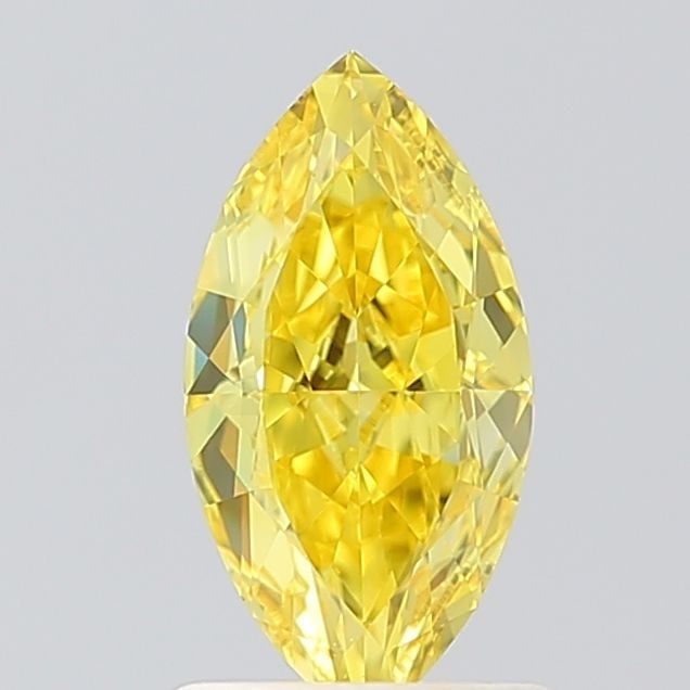 Loose Diamond - MARQUISE 1.03ct Fancy Vivid Yellow VVS2: Loose Diamond - MARQUISE 1.03ct Fancy Vivid Yellow VVS2 Source: This is a real non-mined Diamond that has been grown in a lab Shape: MARQUISE Carats: 1.03 Color: Fancy Vivid Yellow Certification: IGI 