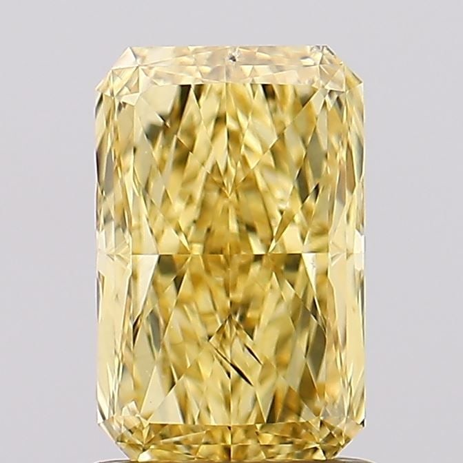 Loose Diamond - RADIANT 1.5ct Fancy Vivid Yellow VS2: Loose Diamond - RADIANT 1.5ct Fancy Vivid Yellow VS2 Source: This is a real non-mined Diamond that has been grown in a lab Shape: RADIANT Carats: 1.5 Color: Fancy Vivid Yellow Certification: IGI Video