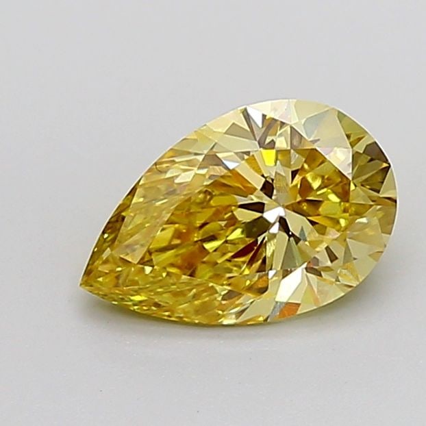 Loose Diamond - PEAR 2.03ct Fancy Intense Yellow VS1: Loose Diamond - PEAR 2.03ct Fancy Intense Yellow VS1 Source: This is a real non-mined Diamond that has been grown in a lab Shape: PEAR Carats: 2.03 Color: Fancy Intense Yellow Certification: IGI Video