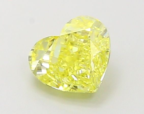 Loose Diamond - HEART 1.01ct Fancy Vivid Yellow VVS2: Loose Diamond - HEART 1.01ct Fancy Vivid Yellow VVS2 Source: This is a real non-mined Diamond that has been grown in a lab Shape: HEART Carats: 1.01 Color: Fancy Vivid Yellow Certification: IGI Video: