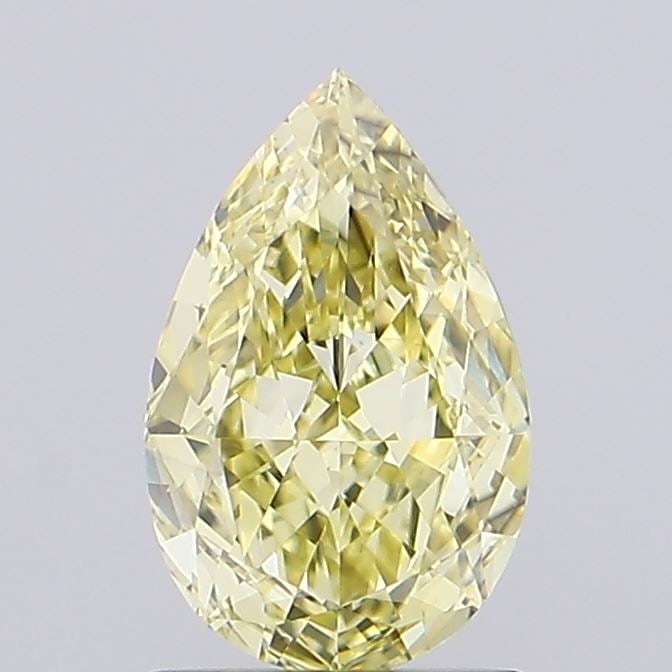 Loose Diamond - PEAR 1.21ct Fancy Intense Yellow VS1: Loose Diamond - PEAR 1.21ct Fancy Intense Yellow VS1 Source: This is a real non-mined Diamond that has been grown in a lab Shape: PEAR Carats: 1.21 Color: Fancy Intense Yellow Certification: IGI Video