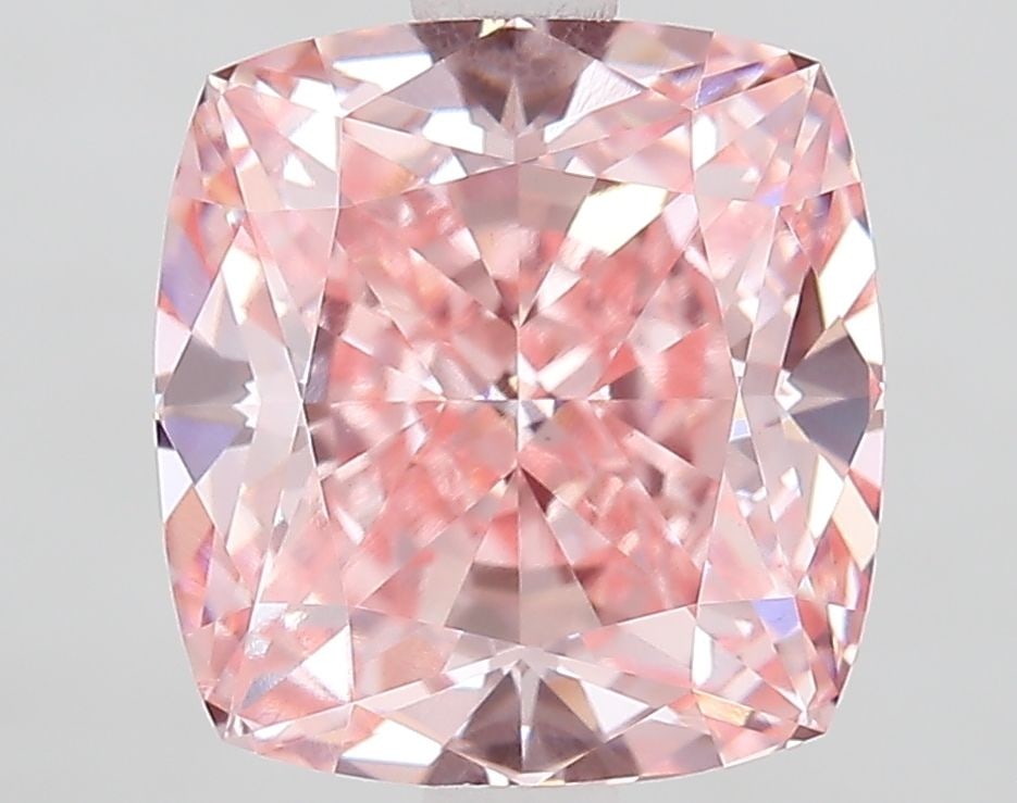 Loose Diamond - CUSHION MODIFIED 3.06ct Fancy Vivid Pink VVS2: Loose Diamond - CUSHION MODIFIED 3.06ct Fancy Vivid Pink VVS2 Source: This is a real non-mined Diamond that has been grown in a lab Shape: CUSHION MODIFIED Carats: 3.06 Color: Fancy Vivid Pink Certifi