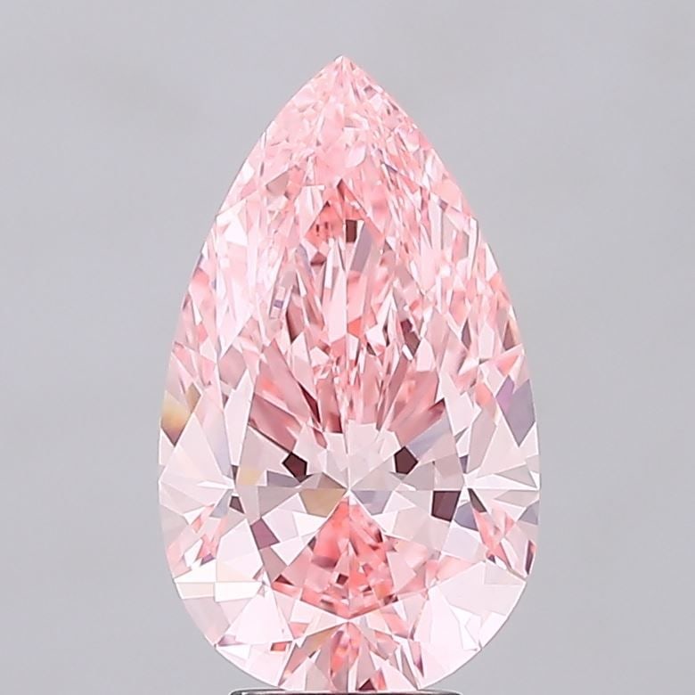 Loose Diamond - PEAR 6.05ct Fancy Vivid Pink VVS2: Loose Diamond - PEAR 6.05ct Fancy Vivid Pink VVS2 Source: This is a real non-mined Diamond that has been grown in a lab Shape: PEAR Carats: 6.05 Color: Fancy Vivid Pink Certification: IGI Video: