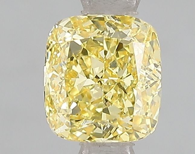 Loose Diamond - CUSHION MODIFIED 1.0ct Fancy Vivid Yellow VS2: Loose Diamond - CUSHION MODIFIED 1.0ct Fancy Vivid Yellow VS2 Source: This is a real non-mined Diamond that has been grown in a lab Shape: CUSHION MODIFIED Carats: 1.0 Color: Fancy Vivid Yellow Certif