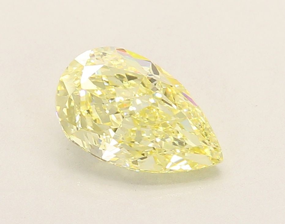 Loose Diamond - PEAR 1.85ct Fancy Intense Yellow VVS2: Loose Diamond - PEAR 1.85ct Fancy Intense Yellow VVS2 Source: This is a real non-mined Diamond that has been grown in a lab Shape: PEAR Carats: 1.85 Color: Fancy Intense Yellow Certification: IGI Vide