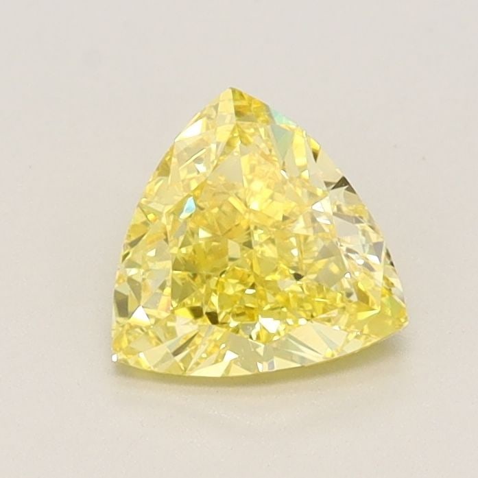 Loose Diamond - TRIANGULAR 0.76ct Fancy Vivid Yellow VVS2: Loose Diamond - TRIANGULAR 0.76ct Fancy Vivid Yellow VVS2 Source: This is a real non-mined Diamond that has been grown in a lab Shape: TRIANGULAR Carats: 0.76 Color: Fancy Vivid Yellow Certification: 
