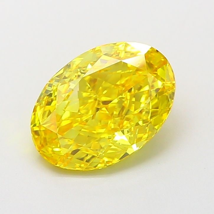 Loose Diamond - OVAL 1.61ct Fancy Vivid Yellow IF: Loose Diamond - OVAL 1.61ct Fancy Vivid Yellow IF Source: This is a real non-mined Diamond that has been grown in a lab Shape: OVAL Carats: 1.61 Color: Fancy Vivid Yellow Certification: IGI Video: