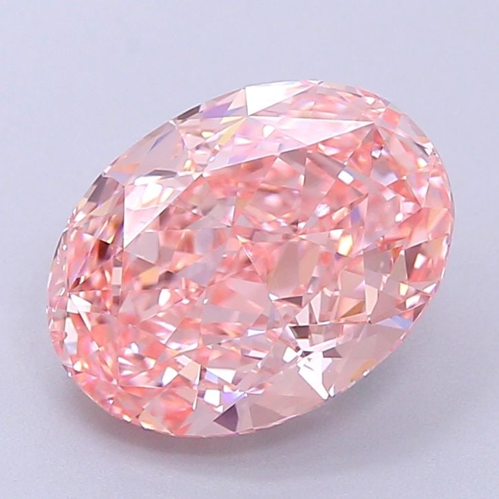 Loose Diamond - OVAL 3.51ct Fancy Vivid Pink SI1: Loose Diamond - OVAL 3.51ct Fancy Vivid Pink SI1 Source: This is a real non-mined Diamond that has been grown in a lab Shape: OVAL Carats: 3.51 Color: Fancy Vivid Pink Certification: IGI Video: