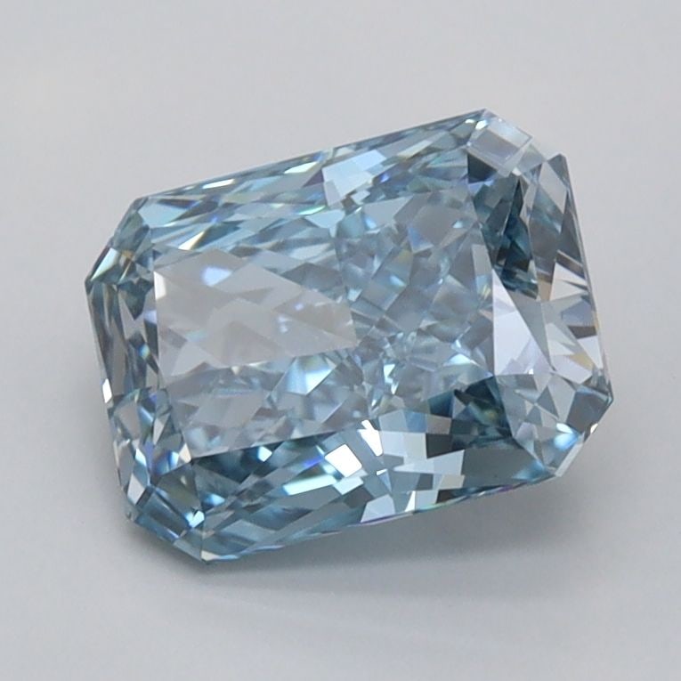 Loose Diamond - RADIANT 1.53ct Fancy Vivid Blue VS2: Loose Diamond - RADIANT 1.53ct Fancy Vivid Blue VS2 Source: This is a real non-mined Diamond that has been grown in a lab Shape: RADIANT Carats: 1.53 Color: Fancy Vivid Blue Certification: IGI Video: