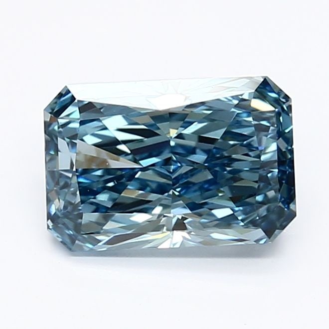 Loose Diamond - RADIANT 1.28ct Fancy Vivid Blue VS1: Loose Diamond - RADIANT 1.28ct Fancy Vivid Blue VS1 Source: This is a real non-mined Diamond that has been grown in a lab Shape: RADIANT Carats: 1.28 Color: Fancy Vivid Blue Certification: IGI The Dia