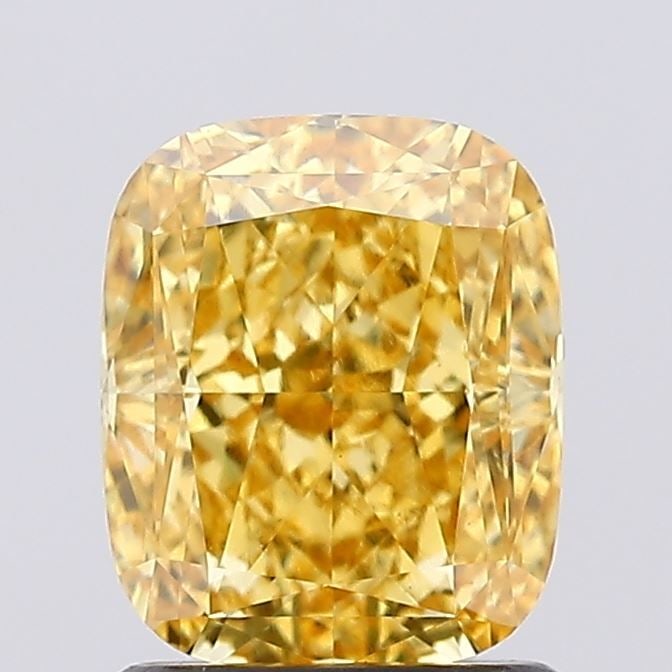 Loose Diamond - CUSHION MODIFIED 1.58ct Fancy Vivid Yellow VVS2: Loose Diamond - CUSHION MODIFIED 1.58ct Fancy Vivid Yellow VVS2 Source: This is a real non-mined Diamond that has been grown in a lab Shape: CUSHION MODIFIED Carats: 1.58 Color: Fancy Vivid Yellow Cer