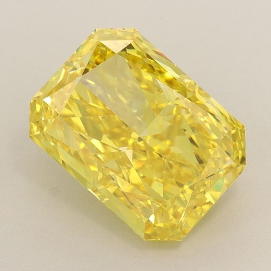 Loose Diamond - RADIANT 2.32ct Fancy Vivid Yellow IF: Loose Diamond - RADIANT 2.32ct Fancy Vivid Yellow IF Source: This is a real non-mined Diamond that has been grown in a lab Shape: RADIANT Carats: 2.32 Color: Fancy Vivid Yellow Certification: IGI Vide
