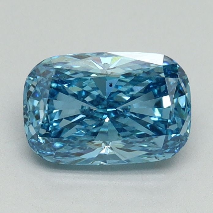 Loose Diamond - CUSHION BRILLIANT 1.03ct Fancy Vivid Blue VS2: Loose Diamond - CUSHION BRILLIANT 1.03ct Fancy Vivid Blue VS2 Source: This is a real non-mined Diamond that has been grown in a lab Shape: CUSHION BRILLIANT Carats: 1.03 Color: Fancy Vivid Blue Certif