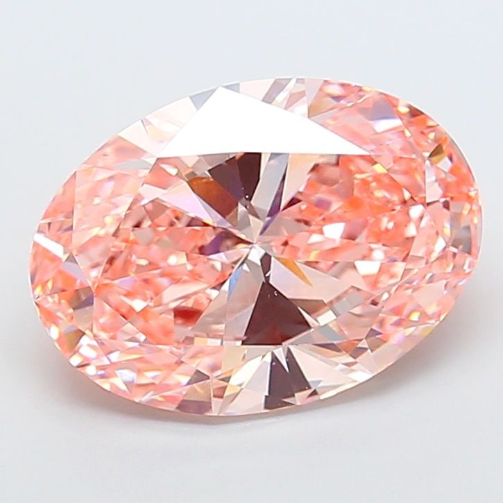 Loose Diamond - OVAL 10.02ct Fancy Vivid Pink VS1: Loose Diamond - OVAL 10.02ct Fancy Vivid Pink VS1 Source: This is a real non-mined Diamond that has been grown in a lab Shape: OVAL Carats: 10.02 Color: Fancy Vivid Pink Certification: IGI Video: