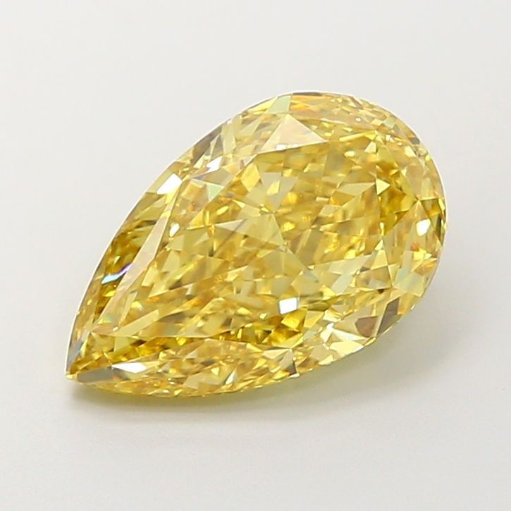 Loose Diamond - PEAR 4.06ct Fancy Intense Yellow VS1: Loose Diamond - PEAR 4.06ct Fancy Intense Yellow VS1 Source: This is a real non-mined Diamond that has been grown in a lab Shape: PEAR Carats: 4.06 Color: Fancy Intense Yellow Certification: IGI Video