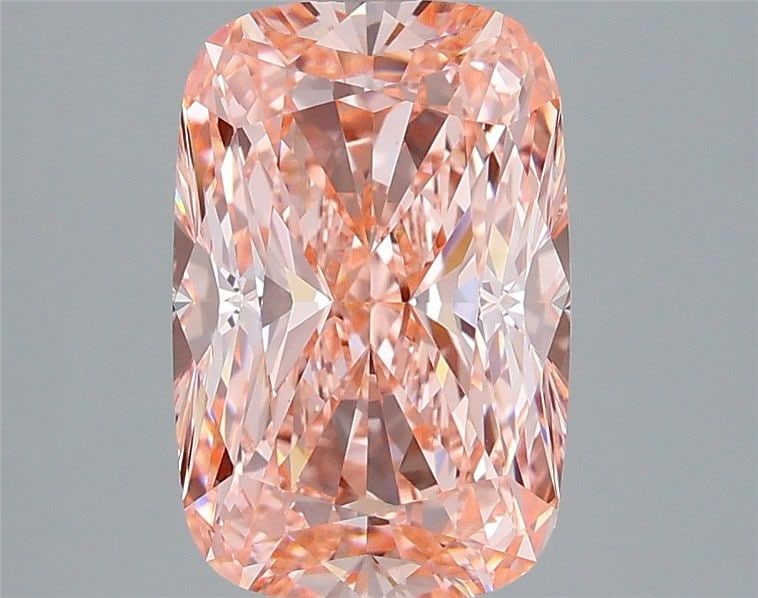 Loose Diamond - CUSHION MODIFIED 3.05ct Fancy Vivid Pink VS2: Loose Diamond - CUSHION MODIFIED 3.05ct Fancy Vivid Pink VS2 Source: This is a real non-mined Diamond that has been grown in a lab Shape: CUSHION MODIFIED Carats: 3.05 Color: Fancy Vivid Pink Certific