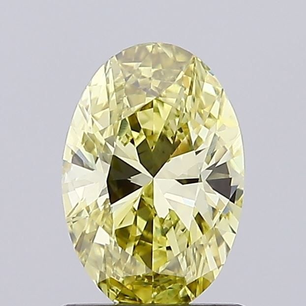Loose Diamond - OVAL 1.0ct Fancy Intense Yellow VVS2: Loose Diamond - OVAL 1.0ct Fancy Intense Yellow VVS2 Source: This is a real non-mined Diamond that has been grown in a lab Shape: OVAL Carats: 1.0 Color: Fancy Intense Yellow Certification: IGI Video: