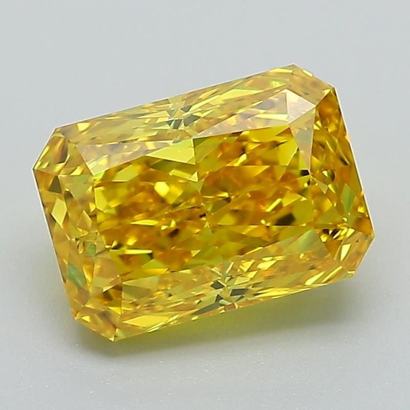 Loose Diamond - RADIANT 2.27ct Fancy Vivid Yellow VVS2: Loose Diamond - RADIANT 2.27ct Fancy Vivid Yellow VVS2 Source: This is a real non-mined Diamond that has been grown in a lab Shape: RADIANT Carats: 2.27 Color: Fancy Vivid Yellow Certification: IGI Vi
