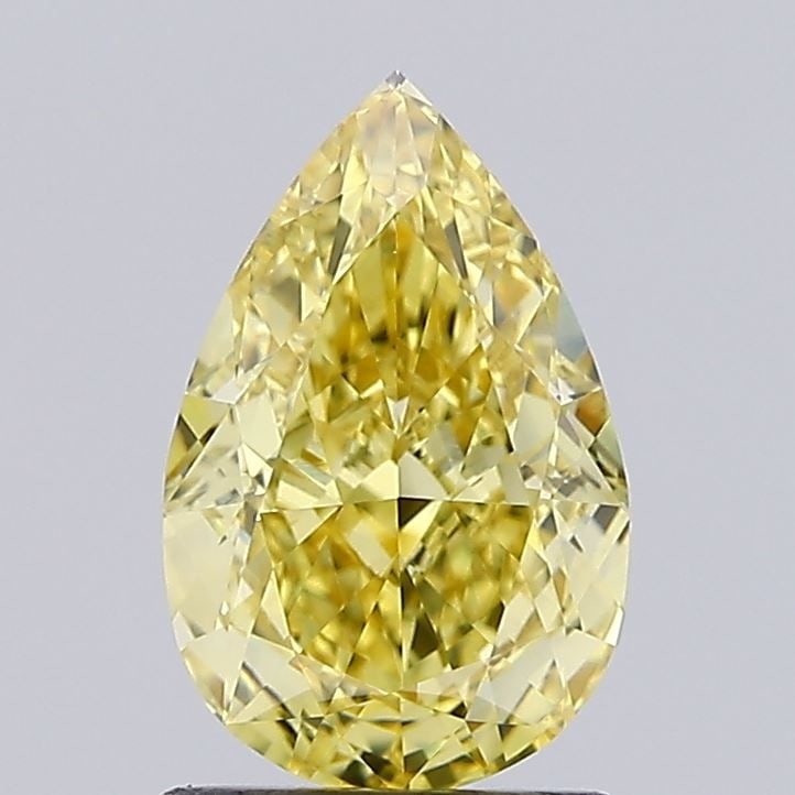 Loose Diamond - PEAR 1.67ct Fancy Intense Yellow VVS2: Loose Diamond - PEAR 1.67ct Fancy Intense Yellow VVS2 Source: This is a real non-mined Diamond that has been grown in a lab Shape: PEAR Carats: 1.67 Color: Fancy Intense Yellow Certification: IGI Vide