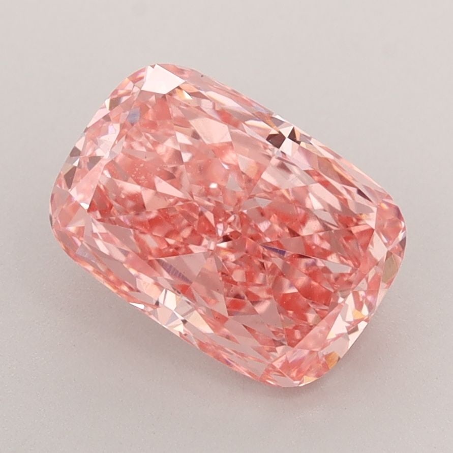 Loose Diamond - CUSHION BRILLIANT 2.35ct Fancy Vivid Pink VS1: Loose Diamond - CUSHION BRILLIANT 2.35ct Fancy Vivid Pink VS1 Source: This is a real non-mined Diamond that has been grown in a lab Shape: CUSHION BRILLIANT Carats: 2.35 Color: Fancy Vivid Pink Certif