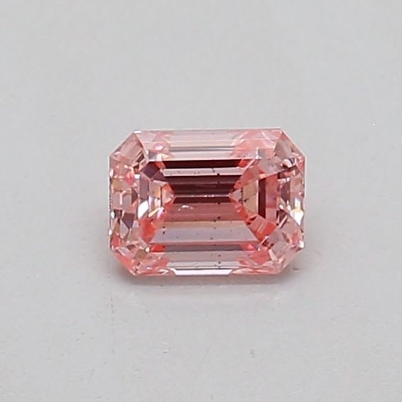 Loose Diamond - EMERALD 0.17ct Fancy Intense Pink SI1: Loose Diamond - EMERALD 0.17ct Fancy Intense Pink SI1 Source: This is a real non-mined Diamond that has been grown in a lab Shape: EMERALD Carats: 0.17 Color: Fancy Intense Pink Certification: IGI The