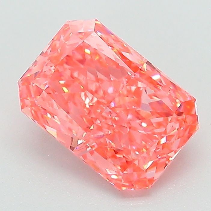 Loose Diamond - RADIANT 1.55ct Fancy Vivid Pink VVS2: Loose Diamond - RADIANT 1.55ct Fancy Vivid Pink VVS2 Source: This is a real non-mined Diamond that has been grown in a lab Shape: RADIANT Carats: 1.55 Color: Fancy Vivid Pink Certification: IGI Video: