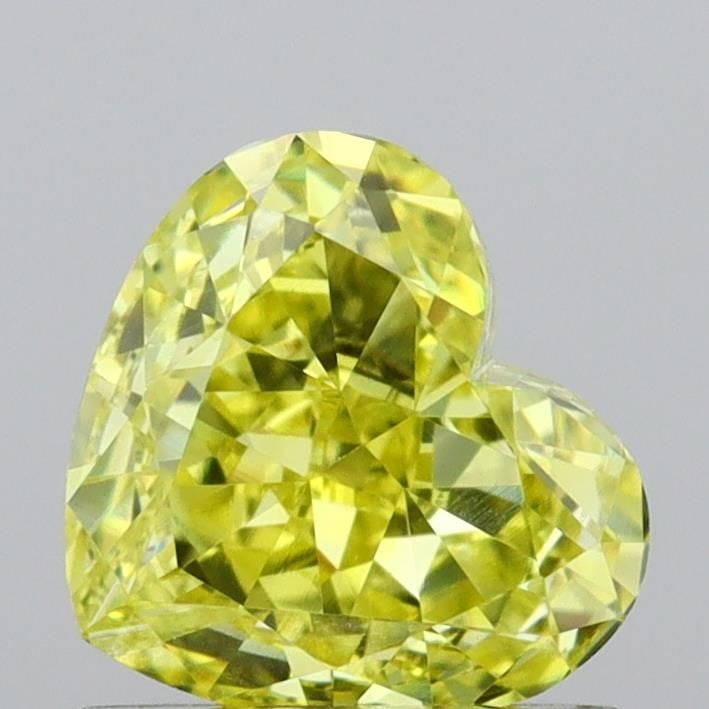 Loose Diamond - HEART 1.11ct Fancy Intense Yellow VS1: Loose Diamond - HEART 1.11ct Fancy Intense Yellow VS1 Source: This is a real non-mined Diamond that has been grown in a lab Shape: HEART Carats: 1.11 Color: Fancy Intense Yellow Certification: IGI Vid