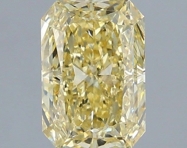 Loose Diamond - RADIANT 1.58ct Fancy Intense Yellow VS1: Loose Diamond - RADIANT 1.58ct Fancy Intense Yellow VS1 Source: This is a real non-mined Diamond that has been grown in a lab Shape: RADIANT Carats: 1.58 Color: Fancy Intense Yellow Certification: IGI
