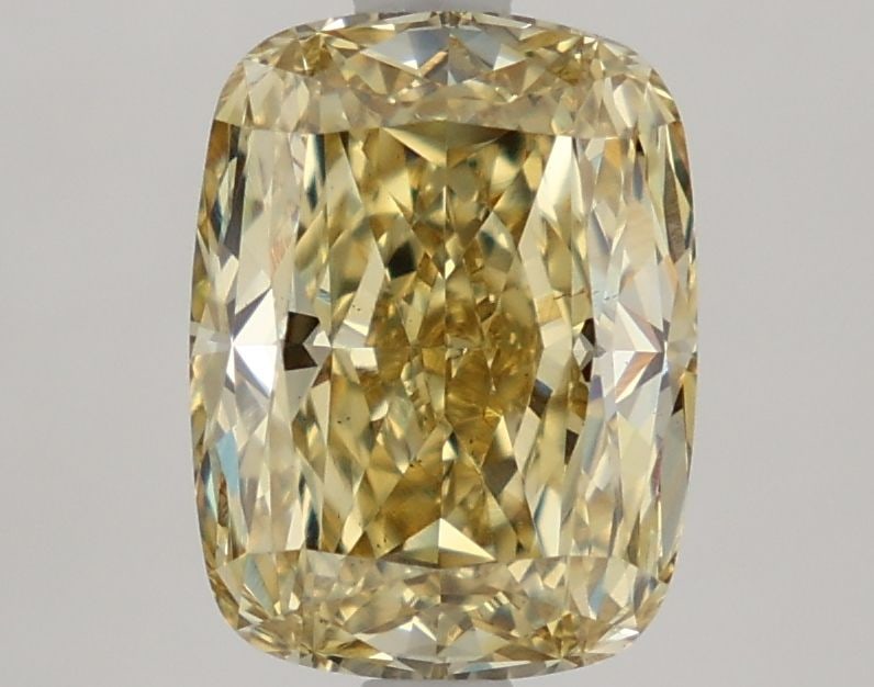 Loose Diamond - CUSHION MODIFIED 3.02ct Fancy Intense Yellow VS2: Loose Diamond - CUSHION MODIFIED 3.02ct Fancy Intense Yellow VS2 Source: This is a real non-mined Diamond that has been grown in a lab Shape: CUSHION MODIFIED Carats: 3.02 Color: Fancy Intense Yellow 