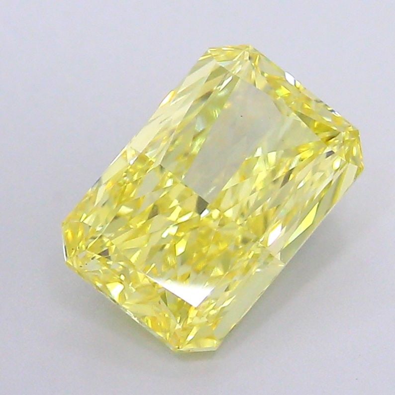 Loose Diamond - RADIANT 3.01ct Fancy Intense Yellow VS2: Loose Diamond - RADIANT 3.01ct Fancy Intense Yellow VS2 Source: This is a real non-mined Diamond that has been grown in a lab Shape: RADIANT Carats: 3.01 Color: Fancy Intense Yellow Certification: IGI