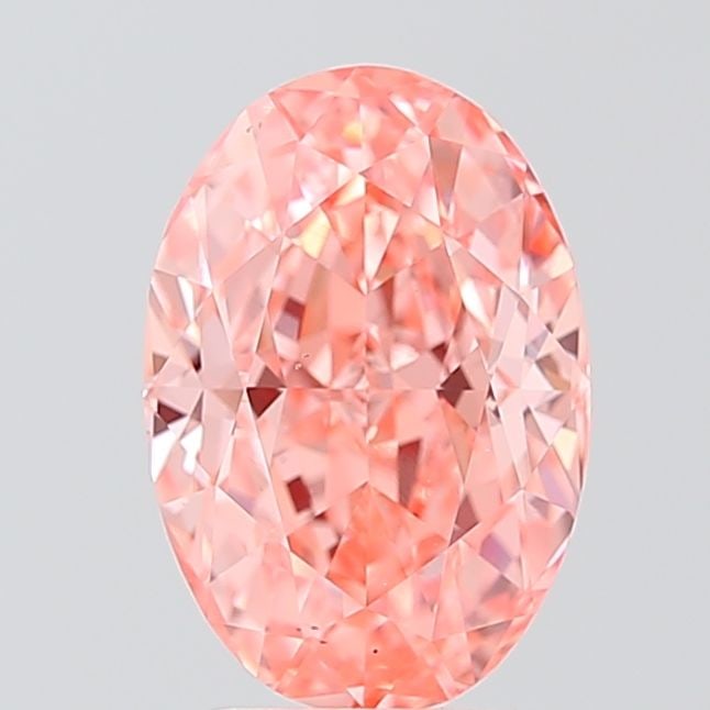 Loose Diamond - OVAL 2.89ct Fancy Vivid Pink VS1: Loose Diamond - OVAL 2.89ct Fancy Vivid Pink VS1 Source: This is a real non-mined Diamond that has been grown in a lab Shape: OVAL Carats: 2.89 Color: Fancy Vivid Pink Certification: IGI Video:
