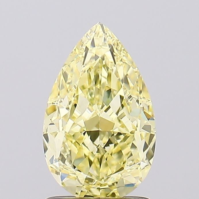 Loose Diamond - PEAR 1.71ct Fancy Intense Yellow VVS2: Loose Diamond - PEAR 1.71ct Fancy Intense Yellow VVS2 Source: This is a real non-mined Diamond that has been grown in a lab Shape: PEAR Carats: 1.71 Color: Fancy Intense Yellow Certification: IGI Vide