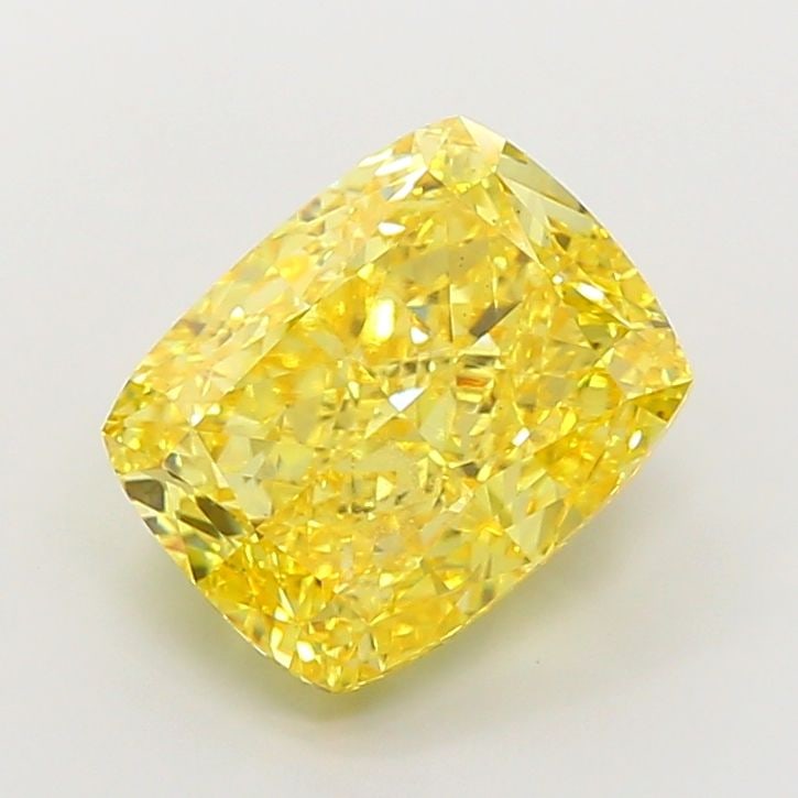 Loose Diamond - CUSHION MODIFIED 8.02ct Fancy Vivid Yellow VS1: Loose Diamond - CUSHION MODIFIED 8.02ct Fancy Vivid Yellow VS1 Source: This is a real non-mined Diamond that has been grown in a lab Shape: CUSHION MODIFIED Carats: 8.02 Color: Fancy Vivid Yellow Cert
