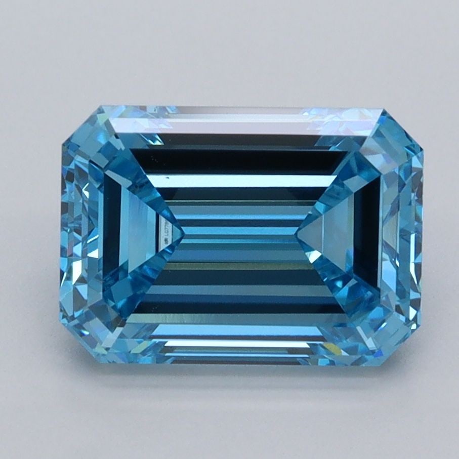 Loose Diamond - EMERALD 2.97ct Fancy Vivid Blue VVS2: Loose Diamond - EMERALD 2.97ct Fancy Vivid Blue VVS2 Source: This is a real non-mined Diamond that has been grown in a lab Shape: EMERALD Carats: 2.97 Color: Fancy Vivid Blue Certification: IGI Video: