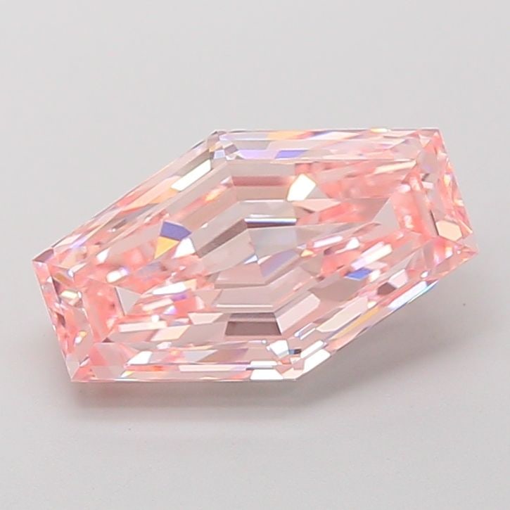 Loose Diamond - LOZENGE 5.02ct Fancy Intense Pink VVS2: Loose Diamond - LOZENGE 5.02ct Fancy Intense Pink VVS2 Source: This is a real non-mined Diamond that has been grown in a lab Shape: LOZENGE Carats: 5.02 Color: Fancy Intense Pink Certification: IGI Vi