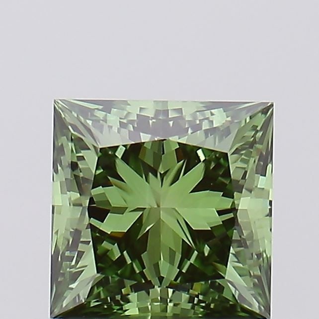 Loose Diamond - PRINCESS 1.56ct Fancy Vivid Green VS1: Loose Diamond - PRINCESS 1.56ct Fancy Vivid Green VS1 Source: This is a real non-mined Diamond that has been grown in a lab Shape: PRINCESS Carats: 1.56 Color: Fancy Vivid Green Certification: IGI Vid