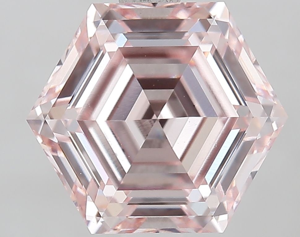 Loose Diamond - HEXAGONAL 2.73ct Fancy Pink VS1: Loose Diamond - HEXAGONAL 2.73ct Fancy Pink VS1 Source: This is a real non-mined Diamond that has been grown in a lab Shape: HEXAGONAL Carats: 2.73 Color: Fancy Pink Certification: IGI Video: