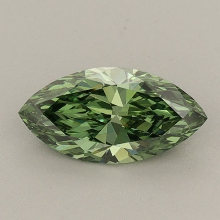 Loose Diamond - MARQUISE 0.54ct Fancy Vivid Green VVS2: Loose Diamond - MARQUISE 0.54ct Fancy Vivid Green VVS2 Source: This is a real non-mined Diamond that has been grown in a lab Shape: MARQUISE Carats: 0.54 Color: Fancy Vivid Green Certification: IGI Vi