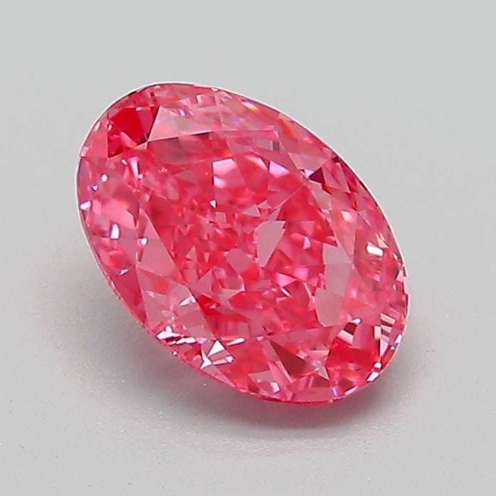 Loose Diamond - OVAL 1.08ct Fancy Vivid Pink VS1: Loose Diamond - OVAL 1.08ct Fancy Vivid Pink VS1 Source: This is a real non-mined Diamond that has been grown in a lab Shape: OVAL Carats: 1.08 Color: Fancy Vivid Pink Certification: IGI Video: